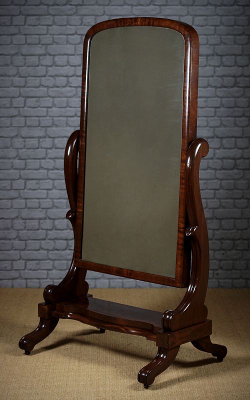 Cheval Dressing Mirror on Stand C.1870.