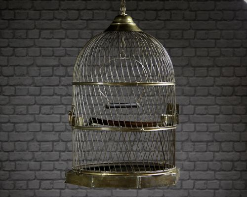 Early 20th.c. Brass Birdcage C.1920.