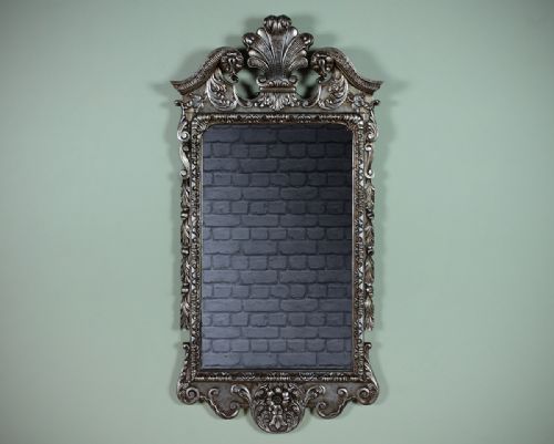 George I Style Silver Gilt Wall Mirror C.1930.