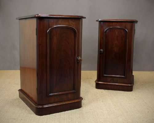 Pair Mahogany Bedside Cabinets C.1860.