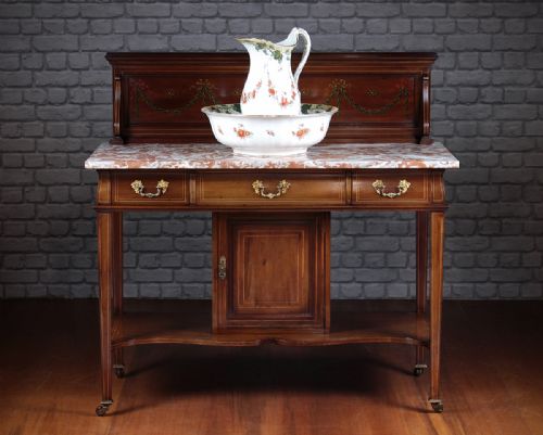 Marble Topped Mahogany Wash Stand C.1905.
