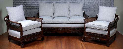 Mahogany Canework Suite C.1920.