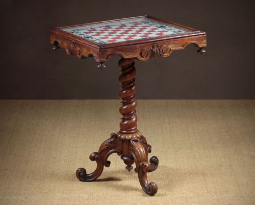 Tapestry Top Chess Table C.1880.