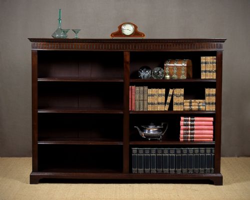 Edwardian Mahogany Open Bookcase C.1910.