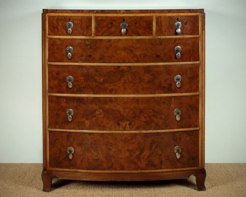 Art Deco Yew Wood Chest of Drawers C.1930.