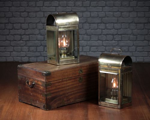 Pair of Davey & Co. Brass Garden Lanterns C.1890.