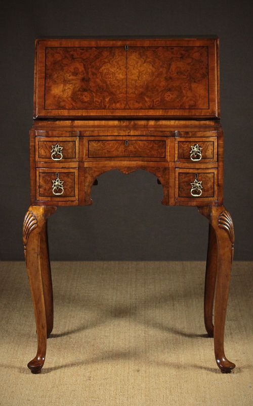 Small Walnut Queen Anne Writing Desk C.1930.