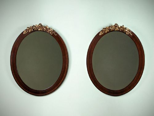 Pair Ormolu Mounted Mirrors C.1900.