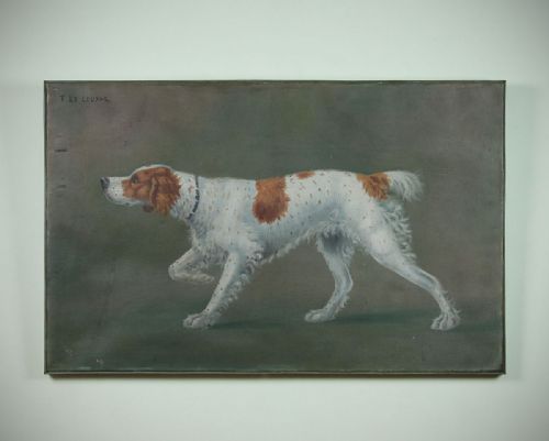 Braques Français Pointer Oil on Canvas C.1930.