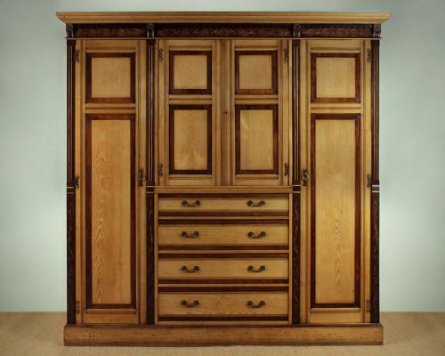 Arts & Crafts Wardrobe Press by Maple & Co. C.1890.