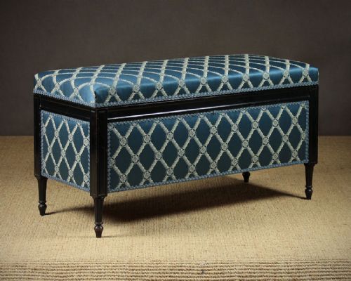 19th.c. Ottoman Box Stool or Window Seat C.1895.