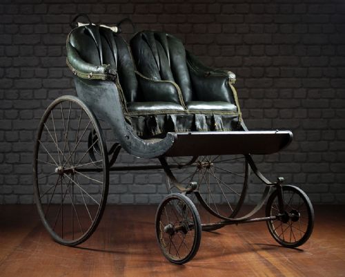Four Wheeled Twin Perambulator C.1890.