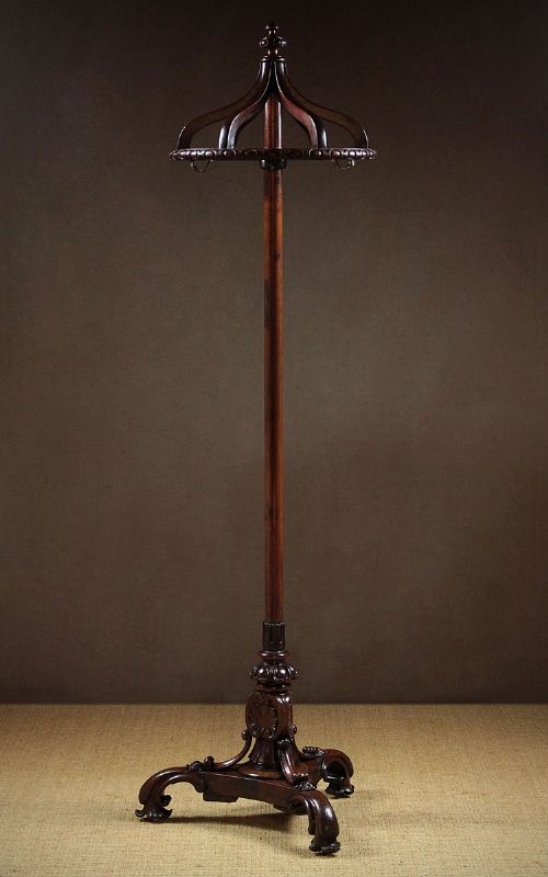 Carved Mahogany Coat Stand C.1895.
