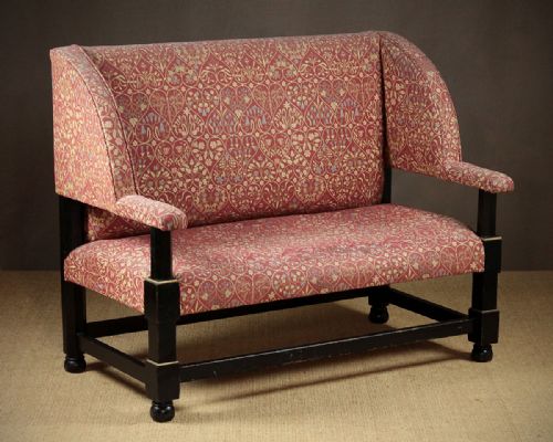 Ebonised Gothic Couch C.1890.
