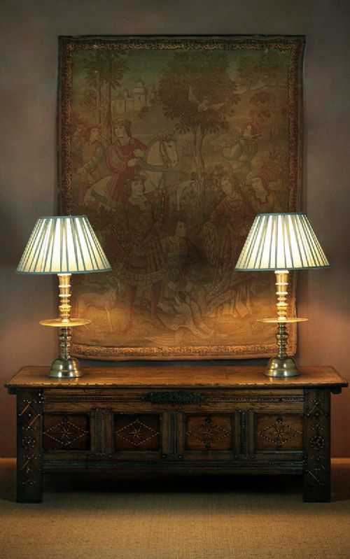 Low Inlaid Oak Coffer C.1790.
