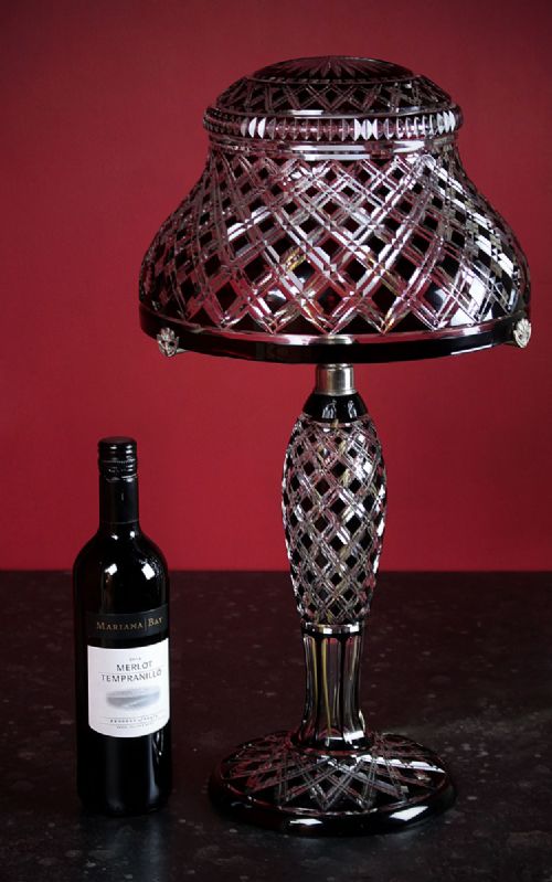Large Cut Glass Table Lamp C.1920.