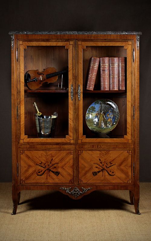 Marble Top Vitrine C.1900.