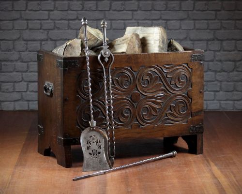 Oak Log Box C.1930.
