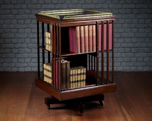 Mahogany Revolving Bookcase by Maple & Co. C.1905.