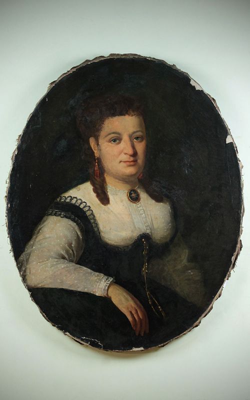 Oil on Canvas Portrait of a Lady C.1820.