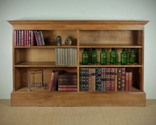 Open Oak Bookcase C.1910.