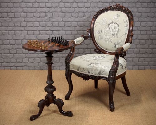 Parquetry Top Chess Table C.1870.