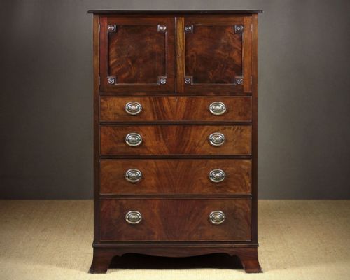 Edwardian Mahogany Tallboy C.1910.