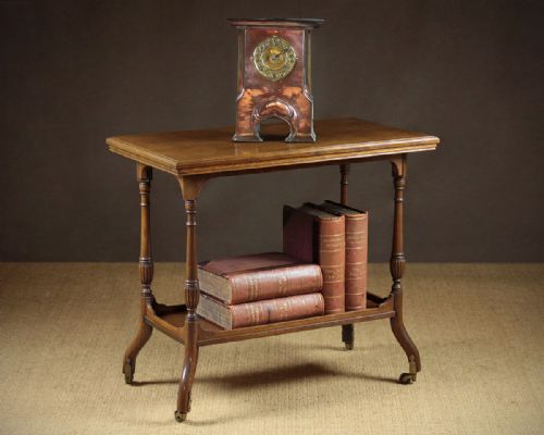 Two Tier Oak Side Table by Gregory & Co. London C.1895.