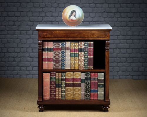 Small Marble Top Pier Cabinet Bookcase C.1860.