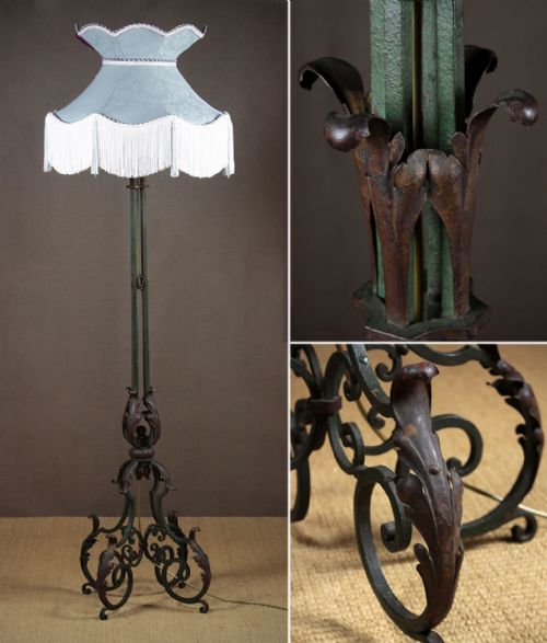 Wrought Iron Standard Lamp C.1910.