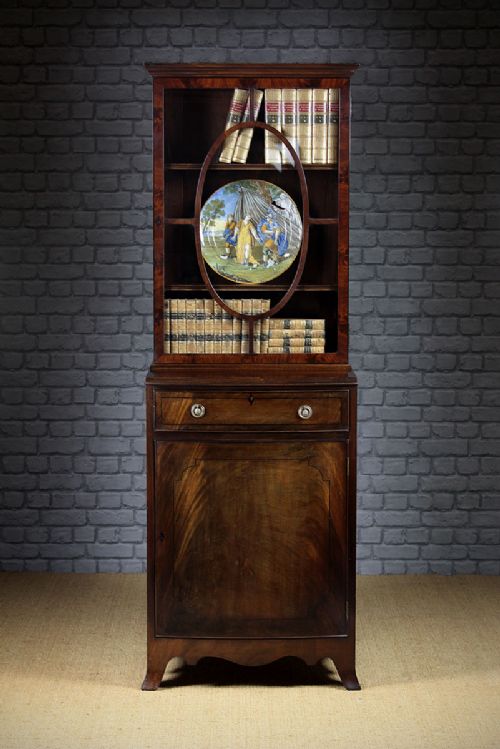 Narrow Mahogany Bookcase by Maple & Co. C.1910.