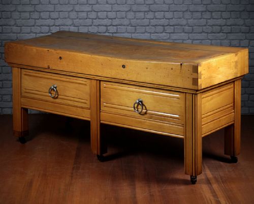 Early 20th.c. Butcher’s Block with Drawers C.1920.