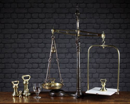 19th.c. Shop Scales & Weights C.1890.