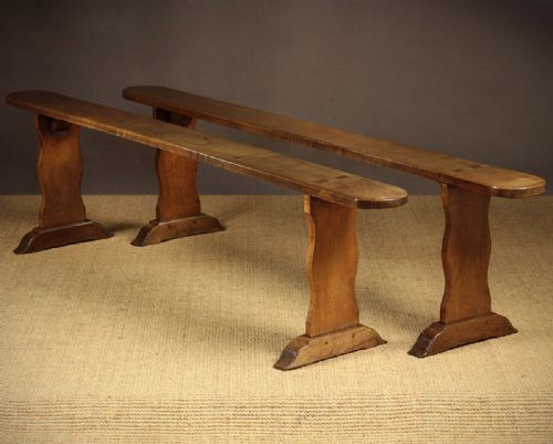 Pair of Cherrywood Benches C.1860.
