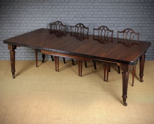 Mahogany 10 Seater Extending Dining Table C.1890