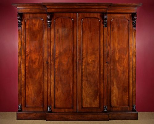 Large Mid 19th.c. Combination Wardrobe & Press. C.1860.