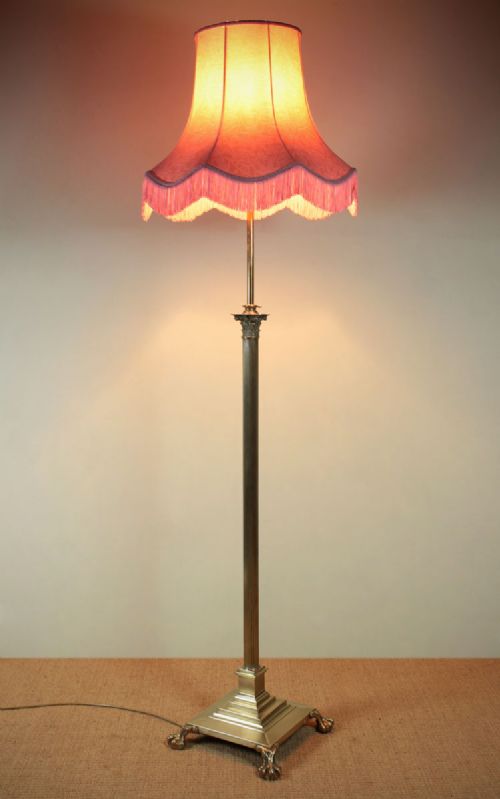 Brass Standard Lamp C.1900.