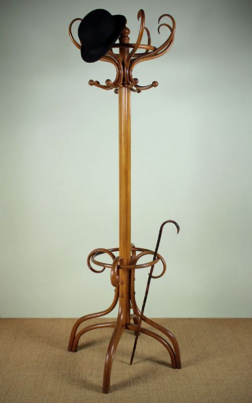 Pale Bentwood Hatstand C.1900.