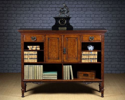 Pollard Oak Cabinet & Bookshelves C.1890.