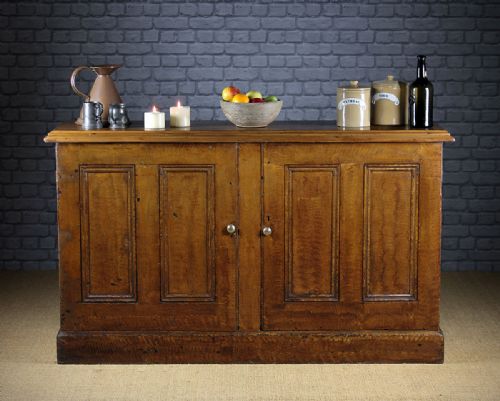 Painted Pine Kitchen Cupboard C.1890.