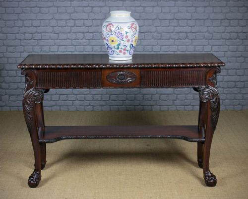 Double Sided Carved Console Table C.1920.