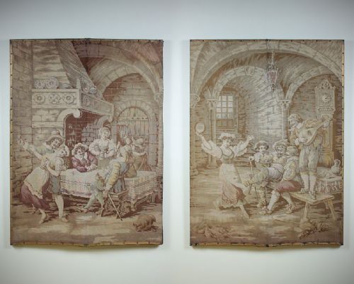 Pair of Large Flemish Tapestry Panels C.1930.
