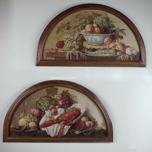 Pair of Gastronomic Still Lives C.1920.