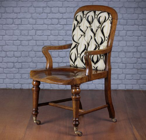 Large Oak Desk Armchair C.1880.