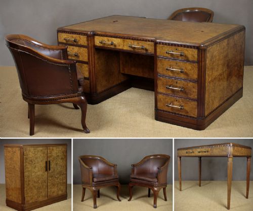 Suite of Art Deco Office Furniture. C.1930.