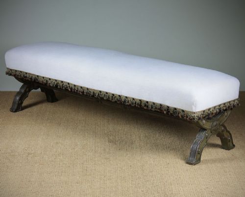 Long Foot Stool C.1910.