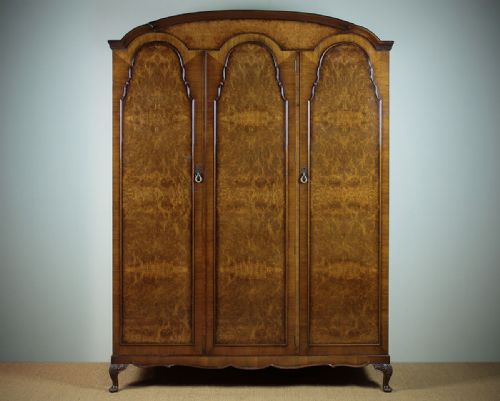 Walnut Combination Wardrobe C.1930.