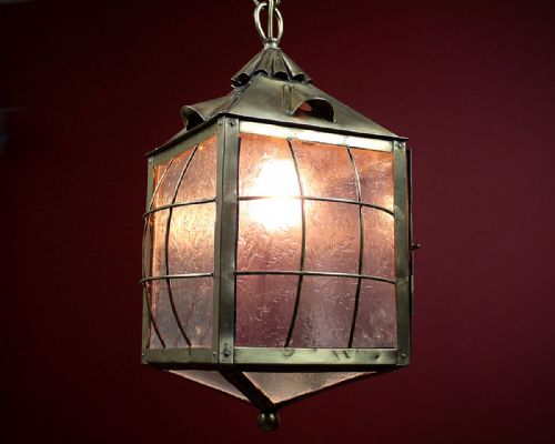 Edwardian Arts & Crafts Style Hanging Lantern C.1910.