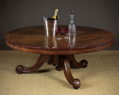 Large Circular Mahogany Coffee Table C.1830.