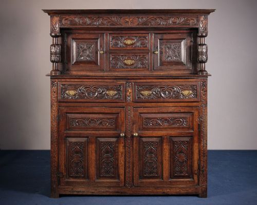 Large 18th.c. Oak Court Cupboard C.1780.
